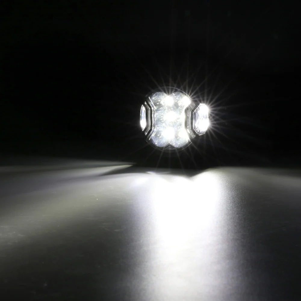 V-ULTRA Series | 3 Inch 108W LED Side Shooter White Pod Lights with Amber DRL