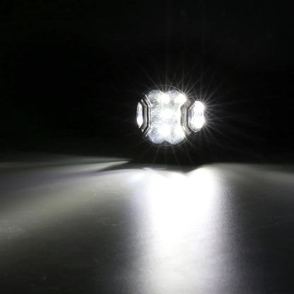 V-ULTRA Series | 3 Inch 108W LED Side Shooter White Pod Lights with Amber DRL