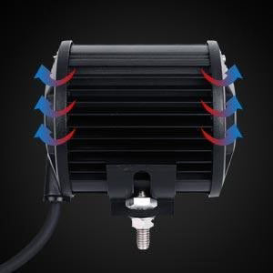 4 inch Classic-SM Series Dual Row LED PODS White Spot/Flood Beam with Wiring Harness