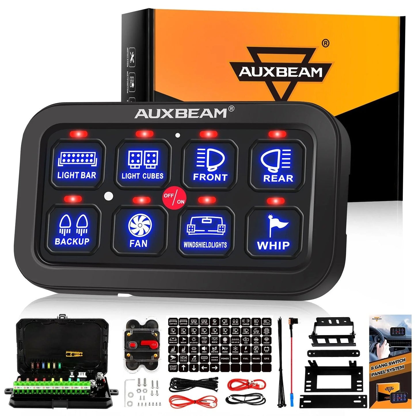 Single Series 6/8 Gang Switch Panel (Accessory Controller)