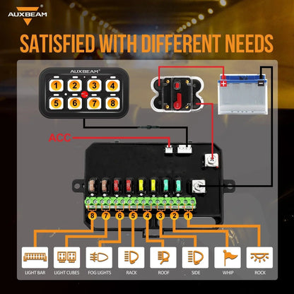 Single Series 6/8 Gang Switch Panel (Accessory Controller)