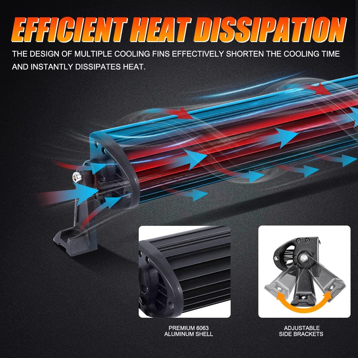 5D Series 50 Inch Curved Combo Beam Double Row LED Light Bar