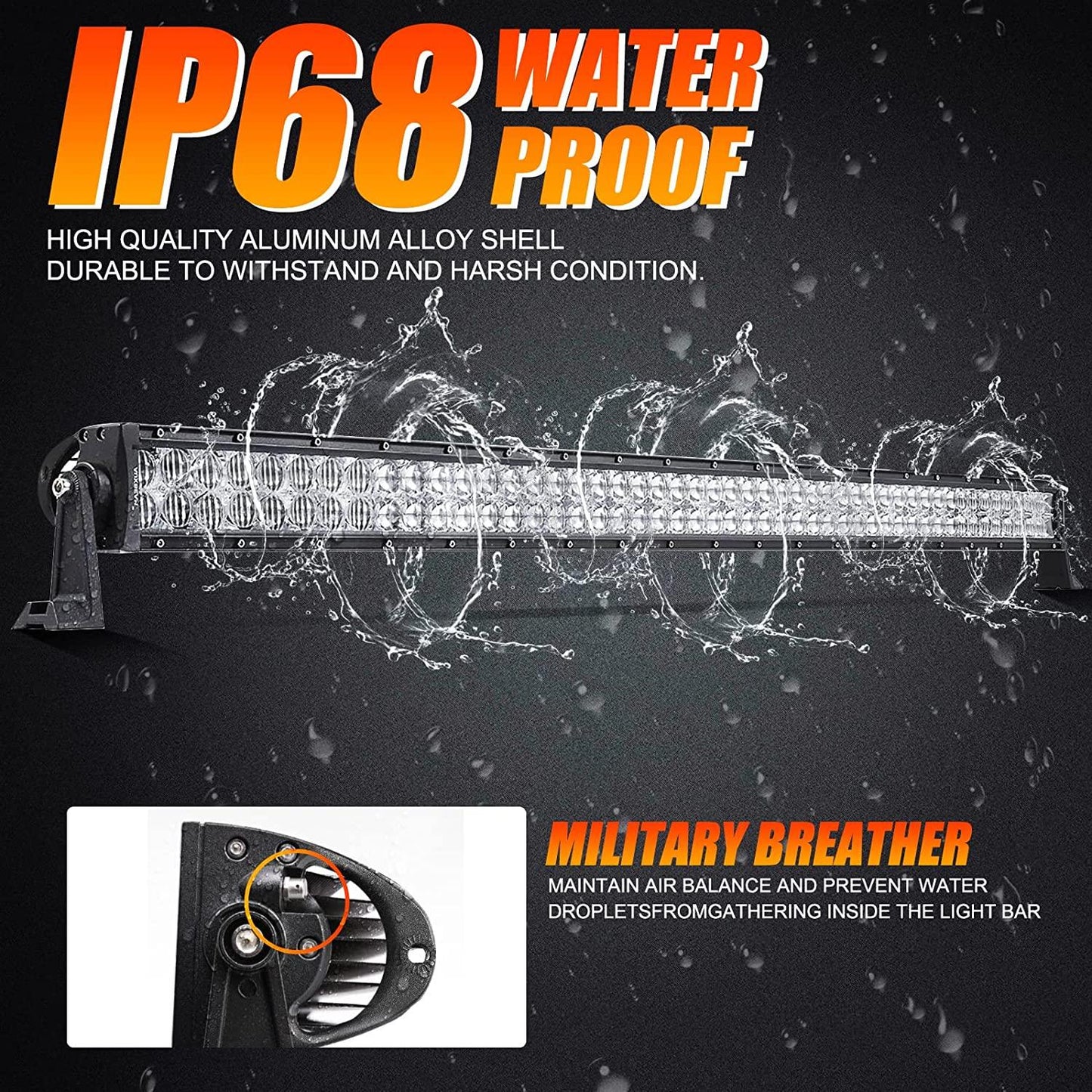 5D Series 50 Inch Curved Combo Beam Double Row LED Light Bar