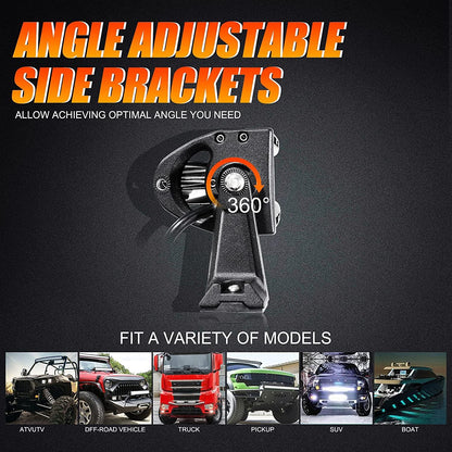 5D Series 50 Inch Curved Combo Beam Double Row LED Light Bar