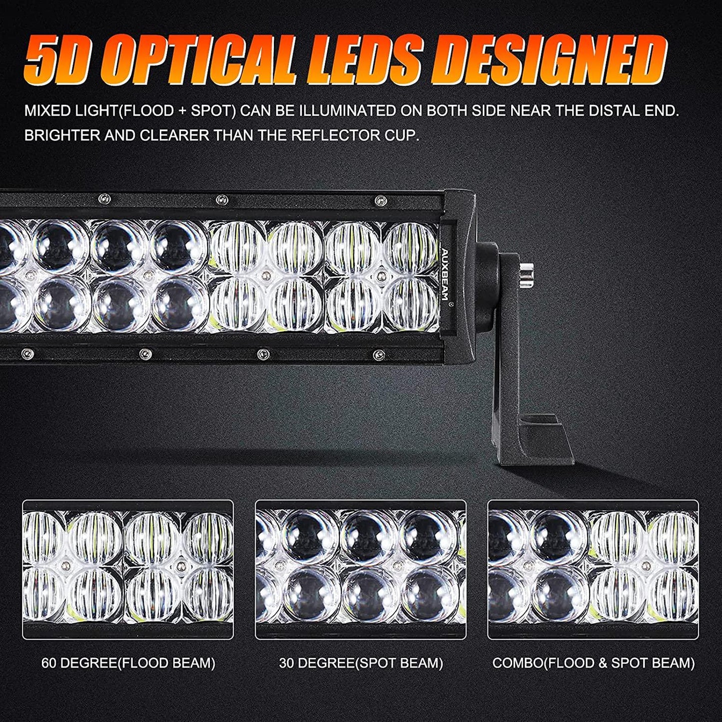 5D Series 50 Inch Curved Combo Beam Double Row LED Light Bar