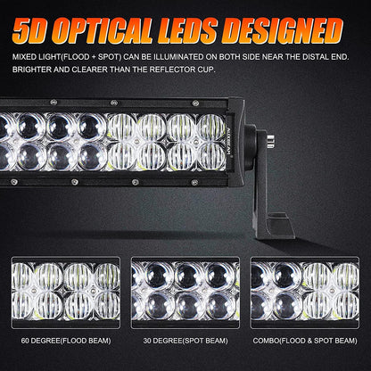 5D Series 50 Inch Curved Combo Beam Double Row LED Light Bar